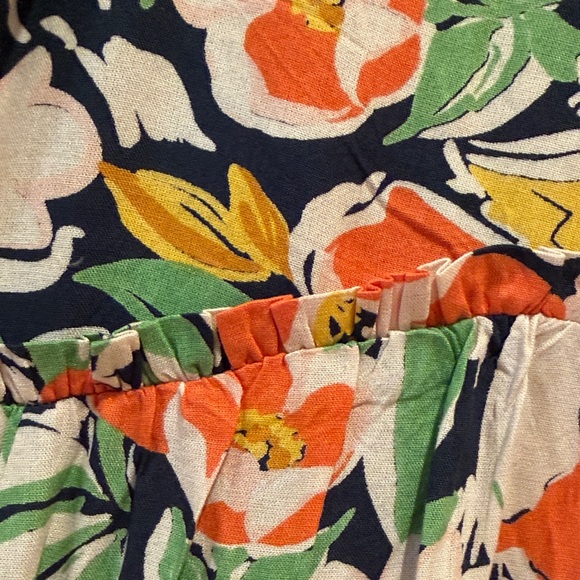 NWT Patrons of Peace Coral Bloom Floral Boho Sundress in Orange, Green & Black - Picture 5 of 11